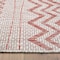 Homeroots 5 x 8 ft. Beige & Red Zigzag Indoor & Outdoor Area Rug 396227 - alternate 6
